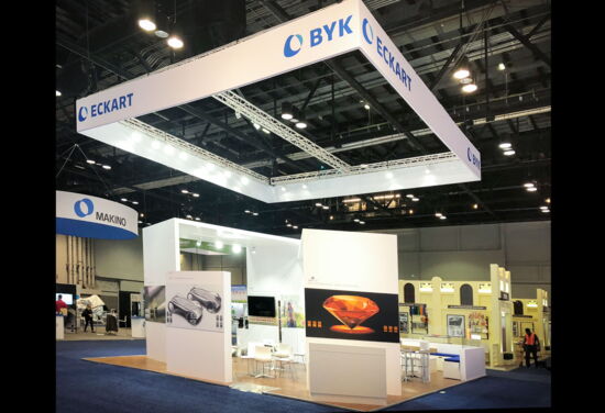 Exhibition booth Eckart NPE Orlando Mueller International Exhibit Services 01