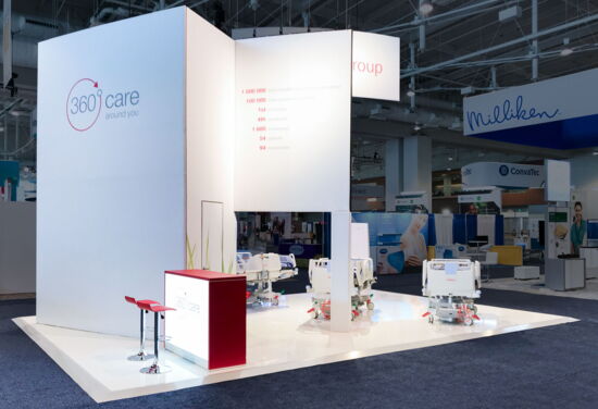 Exhibition booth Linet WocNext Nashville19 Mueller International Exhibit Services 03