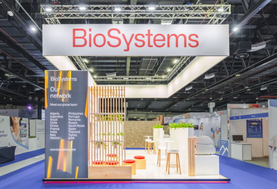 Messestand BioSysems mueller messebau medlab23 3