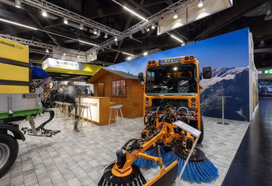 Messestand aebi schmidt galabau mueller messebau 2026 1