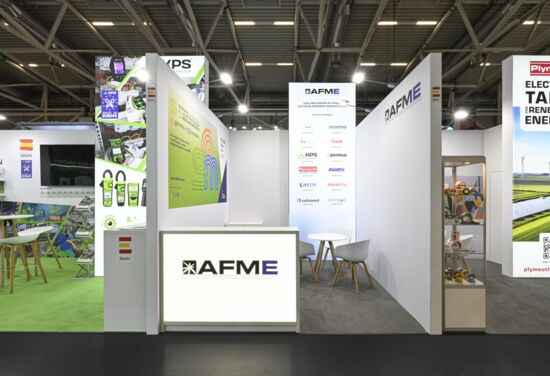 Messestand afme MuellerMessebau Intersolar2025 3