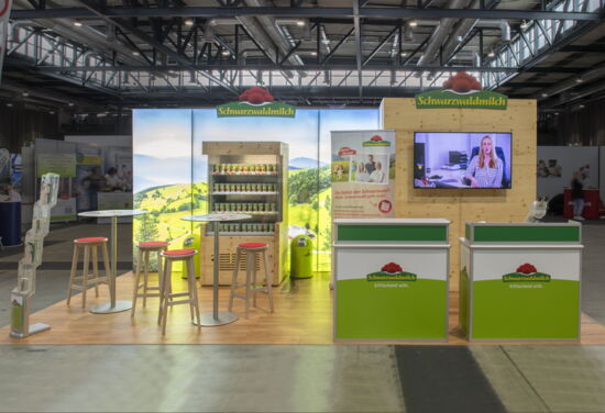 Messestand schwarzwaldmilch mueller messebau jobstartboerse24 2