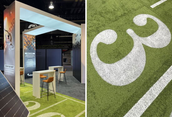 Messestand soltec MuellerInternationalExhibitServices REPlus2024 2