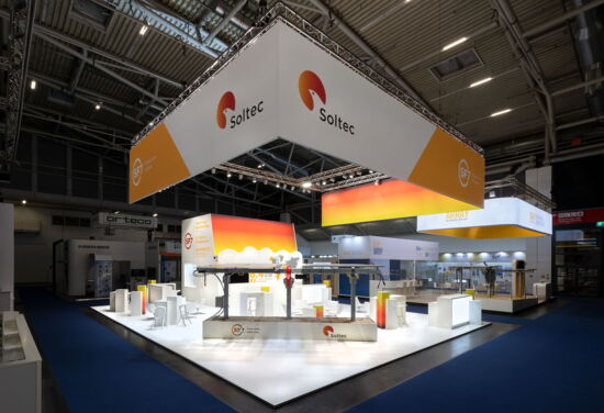 Messestand soltec MuellerMessebau intersolar 2019 01