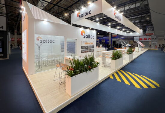 Messestand soltec mueller international services tse2023 1