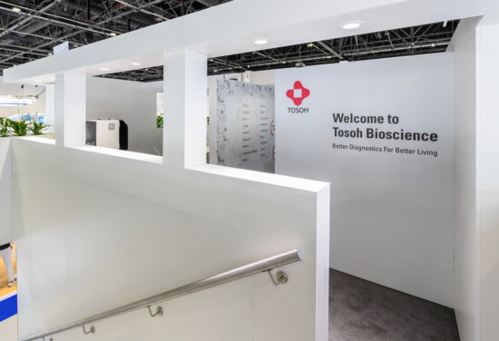 Messestand tosoh mueller messebau medlab2024 4