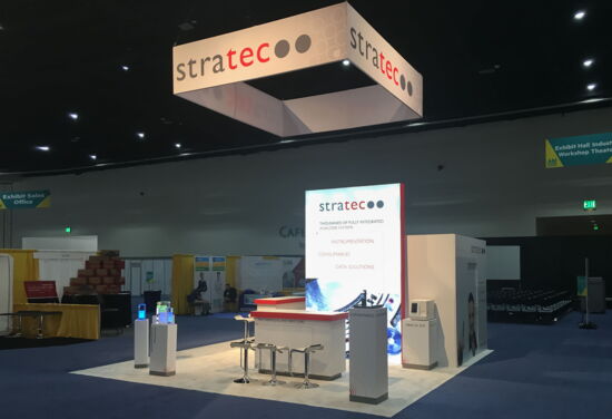 Exhibition booth Stratec AABB SanDiego Mueller International Exhibit Services 02