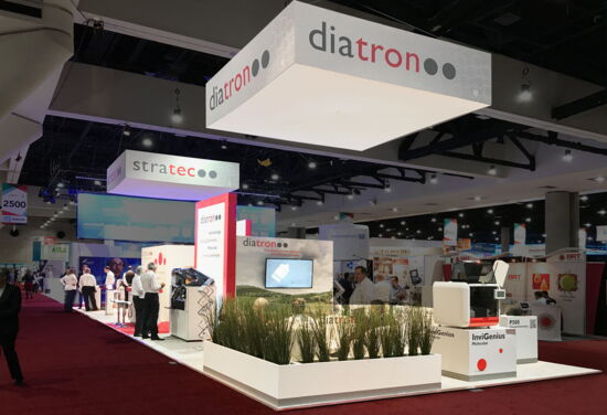 Exhibition booth Stratec Diatron AACC SanDiego Mueller International Exhibit Services 01