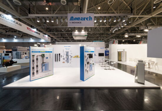 Messestand inovance mueller messebau interlift2019 3