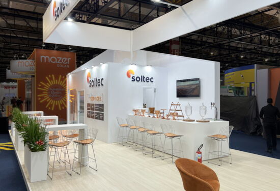 Messestand soltec mueller international services tse2023 2