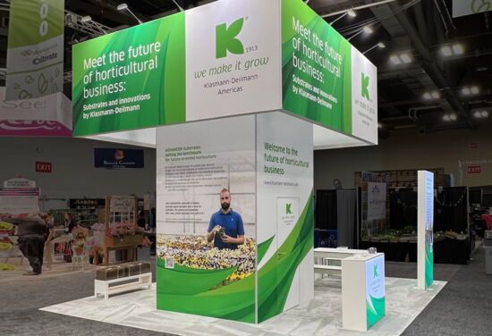 Exhibition booth KlasmannDeilmann Cultivate Columbus23 Mueller International Exhibit Services 04