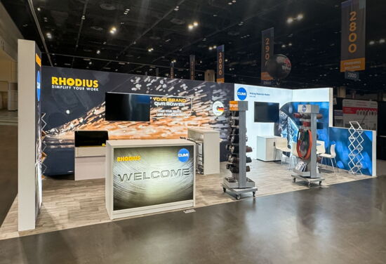 Exhibition booth Rhodius Fabtech MuellerInternationalExhibitServices 01