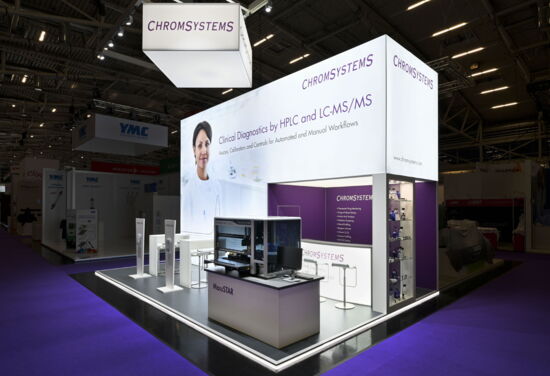 Messestand chromsystems mueller messebau analytica2024 1