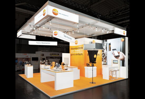 Messestand testo mueller messebau SHK Essen 2
