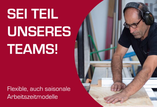 Schreiner (d/w/m) für die Produktion mit CNC-Affinität