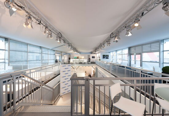 Messestand bomag fayat mueller messebau bauma muenchen 88