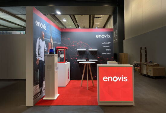 Messestand enovis DGINA Hamburg MuellerMessebau 2026 2