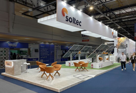 Messestand soltec MuellerInternationalExhibitServices TheSmarterE 2024 2