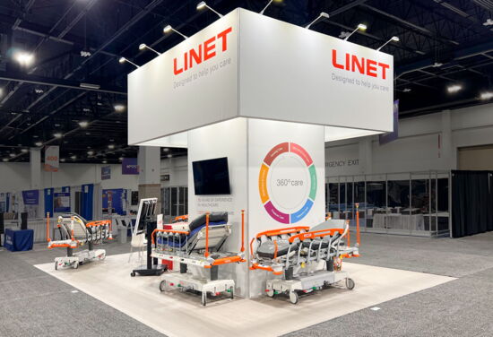 Exhibition booth Linet ena denver22 Mueller International Exhibit Services 01