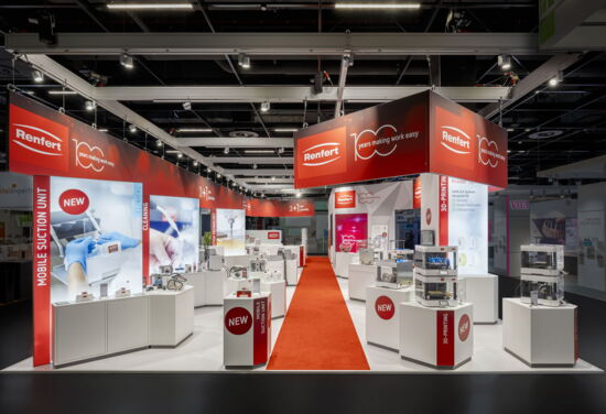 Messestand Renfert mueller messebau IDS 2025 11