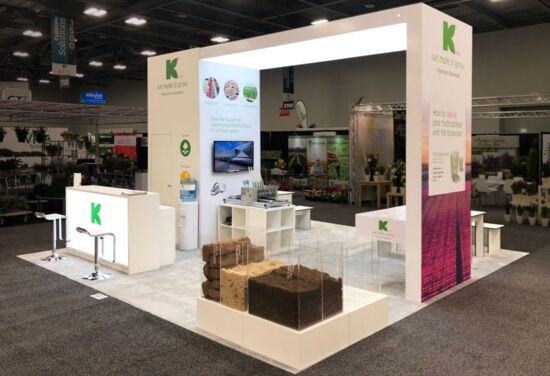 Exhibition booth KlasmannDeilmann Cultivate Columbus19 Mueller International Exhibit Services 04