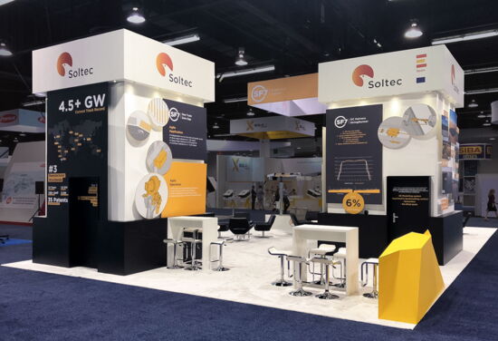 Exhibition booth soltec spi Mueller International Exhibit Services anaheim 01