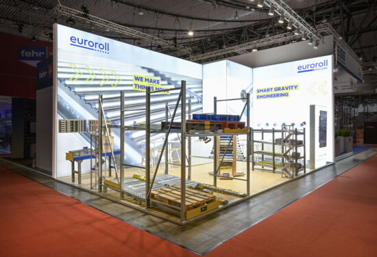 Messestand Euroroll MuellerMessebau LogiMat 2025 1