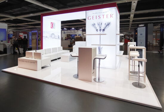 Messestand geister medizintechnik mueller messebau eacts2023 2