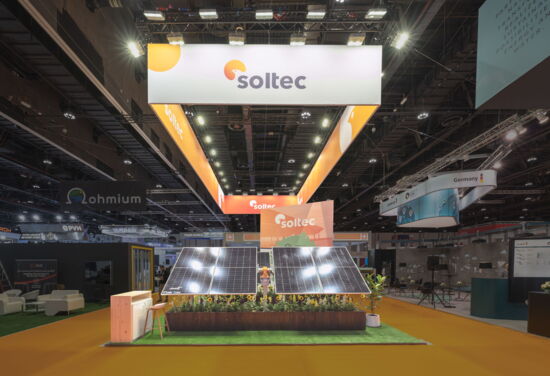 Messestand soltec mueller messebau wfes2022 1