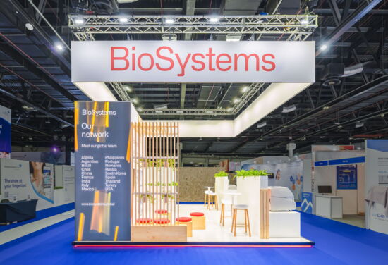 Messestand BioSysems mueller messebau medlab23 3