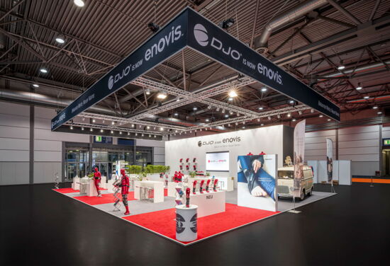 Messestand enovis mueller messebau ot world 2022 3