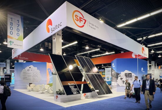 Messestand soltec mueller messebau spi2022 2