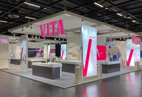 Messestand vita zahnfabrik mueller messebau ids2023 1