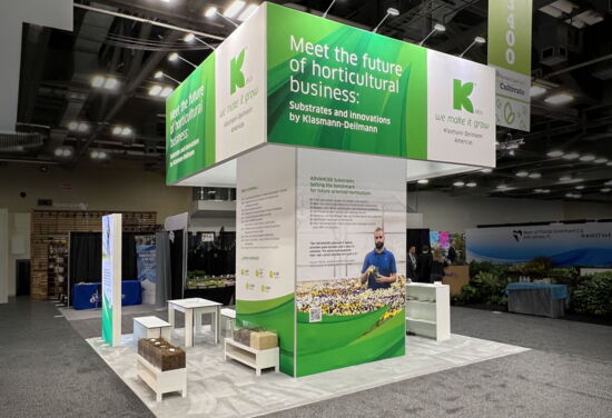 Exhibition booth KlasmannDeilmann Cultivate Columbus23 Mueller International Exhibit Services 01