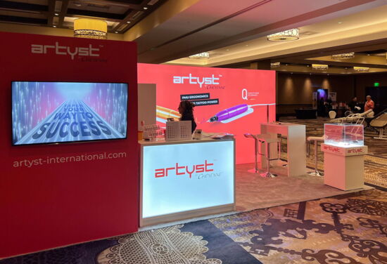 Exhibition booth MT.DERM LasVegas Mueller International Exhibit Services 01