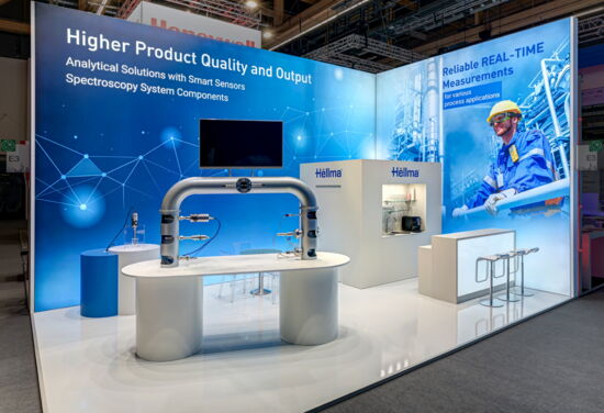 Messestand hellma analytics mueller messebau achema2022 3
