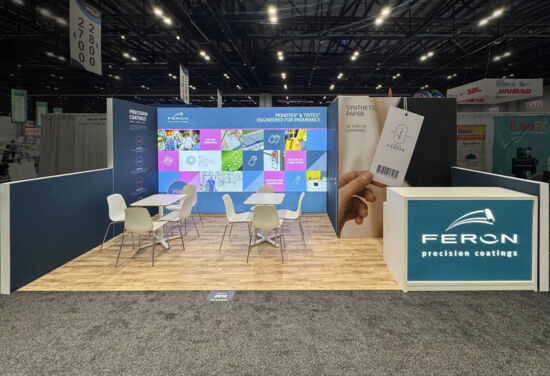 ExhibitionBooth Feron PrintingUnited Orlando 2025 MuellerInternationalExhibitServices 01