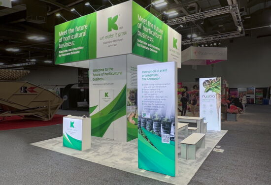 Exhibition booth KlasmannDeilmann Cultivate Columbus23 Mueller International Exhibit Services 03