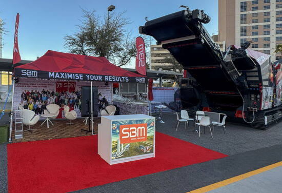 Exhibition booth sbm ConExpo26 MuellerInternationalExhibitServices 05