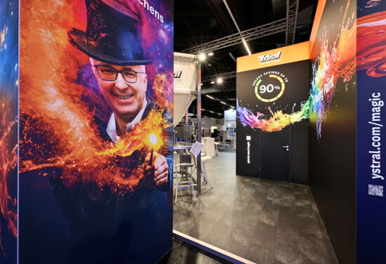 Messestand Ystral MuellerMessebau ecs 2025 3