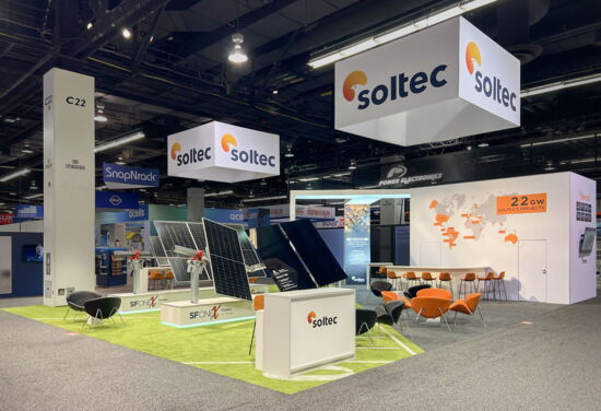 Messestand soltec MuellerInternationalExhibitServices REPlus2024 1