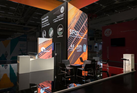 Messestand soltec mueller messebau intersolar2021 1