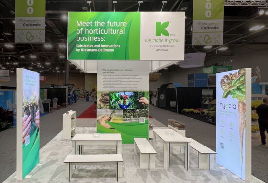 Exhibition booth KlasmannDeilmann Cultivate Columbus23 Mueller International Exhibit Services 02