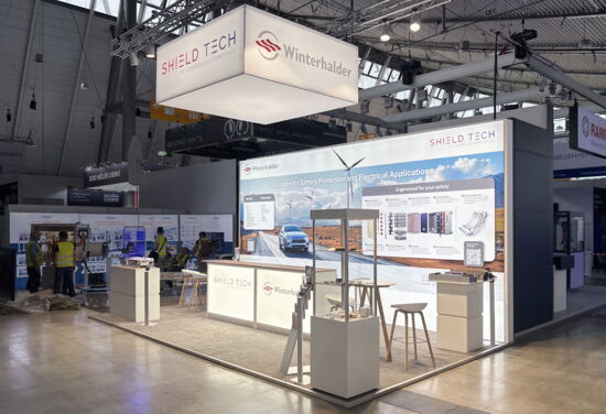 Messestand ShieldTech BatteryShow MuellerMessebau 2026 1