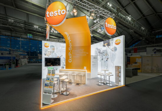 Messestand testo tis mueller messebau achema 2018 01
