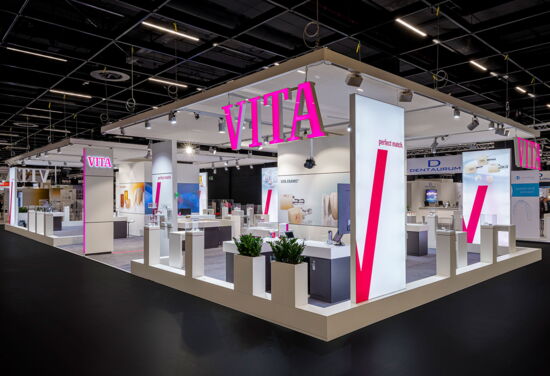 Messestand vita zahnfabrik mueller messebau ids2021 2