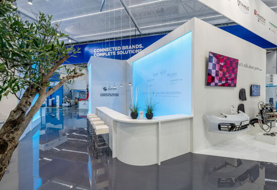 Messestand barnes maenner thermoplay synventive mueller messebau k 2019 1