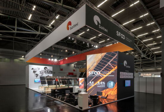 Messestand soltec mueller messebau intersolar2021 4