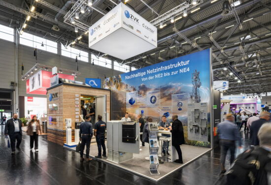 Messestand zvk mueller messebau angacom 2026 5