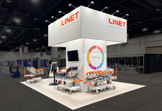 Exhibition booth Linet ena denver22 Mueller International Exhibit Services 01